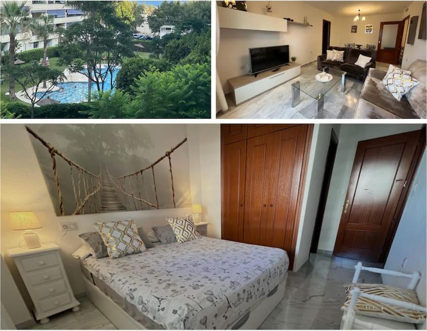 Marbella Piso En Casco Junto A Playa Piscina In Summer Season Ngoại thất bức ảnh